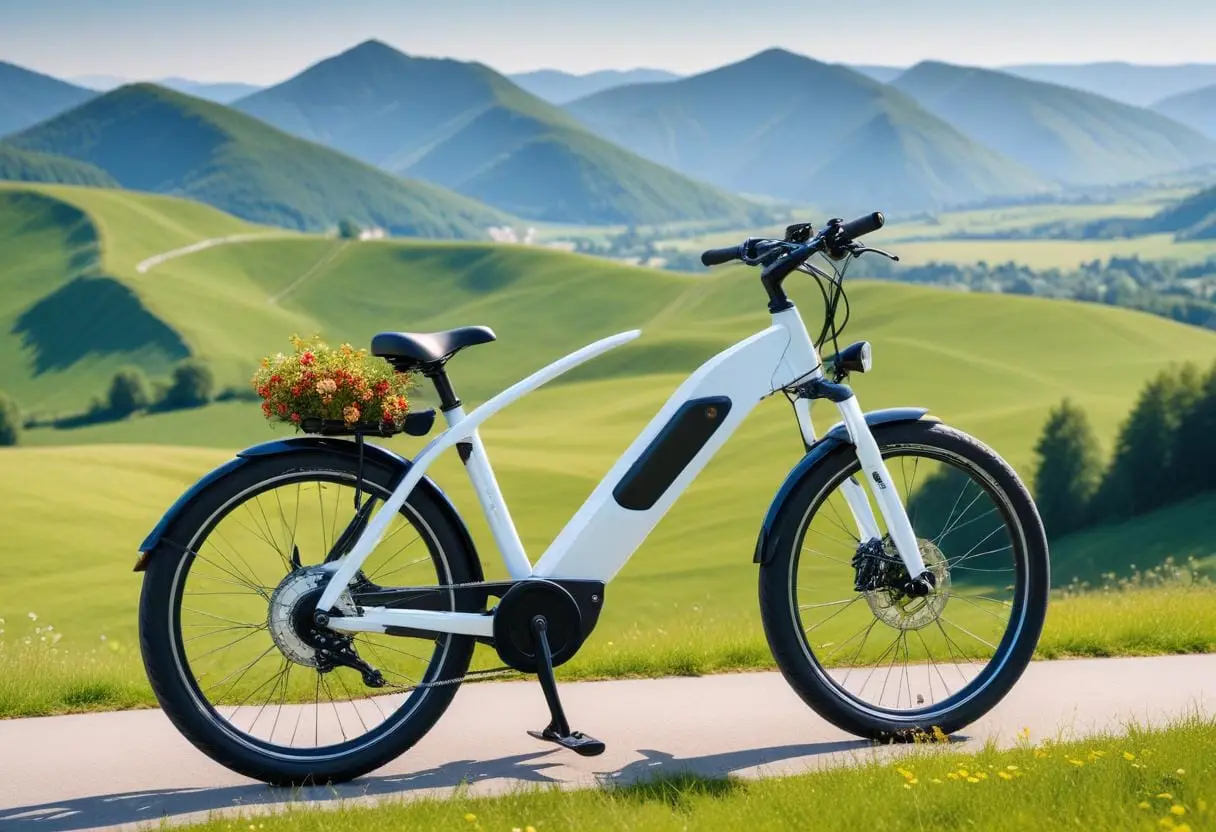 Tysk elcykel illustration
