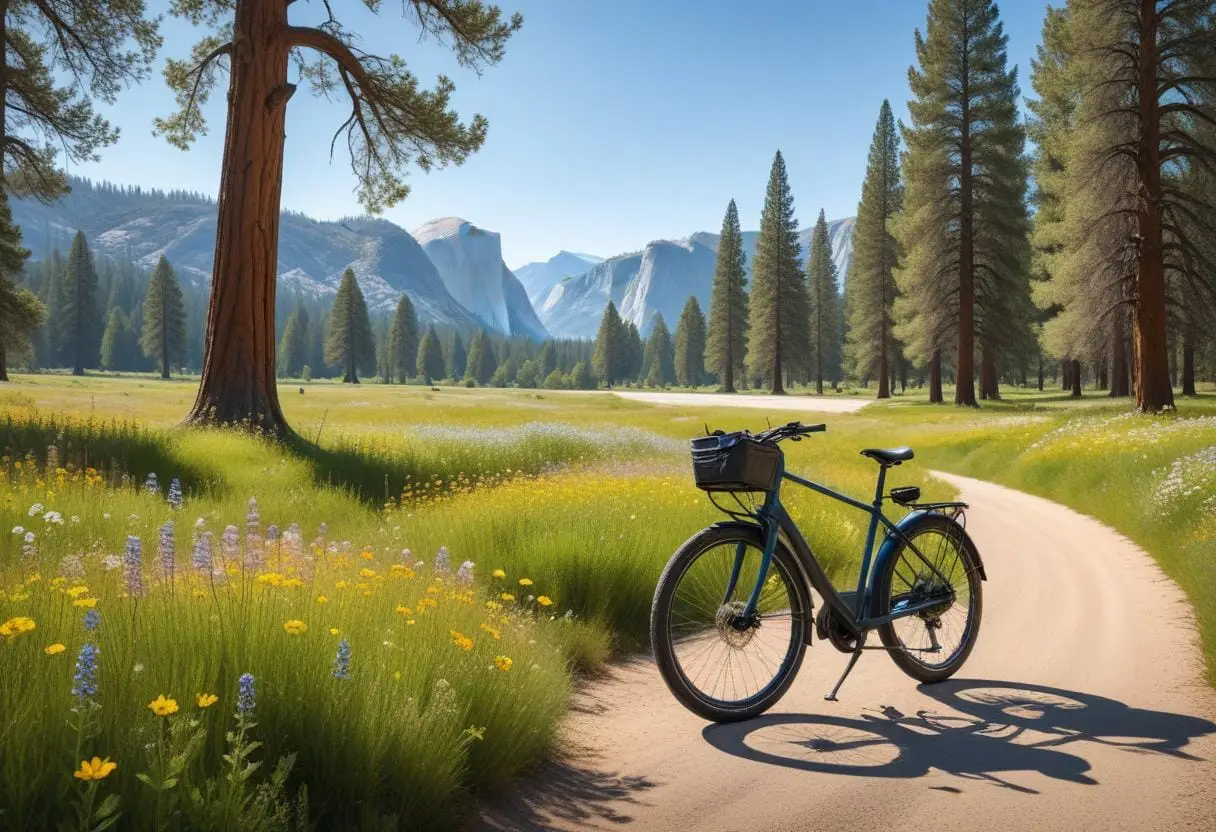 "Fyndiga reservdelar till din Yosemite elcykel!" illustration